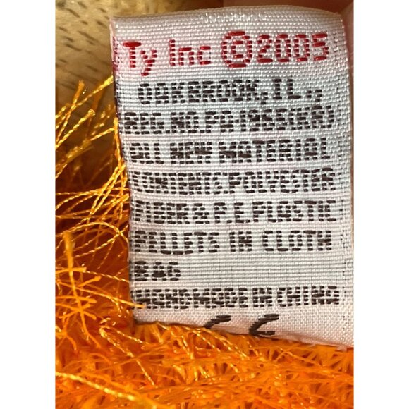 Ty Classic Alacazam Orange Halloween Cat Plush With Hat - Picture 14 of 15